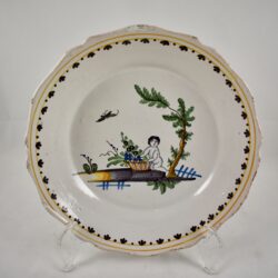 18th C. Nevers Plate, End of Famine